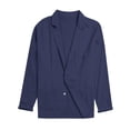 thumbnail image 4 of Xudanell Mens Sports Coats Blazer Casual for Men Slim Fit Button Lightweight Suit Jackets (Dark Blue,L), 4 of 6