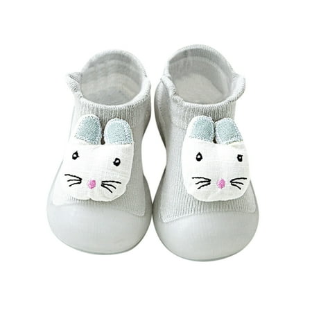

Larisalt Toddler Girl Shoes Baby Shoes Boys Girls Sneakers Non-Slip Rubber Sole Toddler Crib First Walker Shoes Gray
