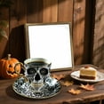 thumbnail image 4 of Yyuenw Royal Skull Coffee Mug, Skull Coffee Cup With Saucer Set, Gothic Porcelain Tea Cup with Gold Trim, Skull Coffee Mug Halloween Gifts, Great for Coffee Lovers and Collectors, 4 of 4