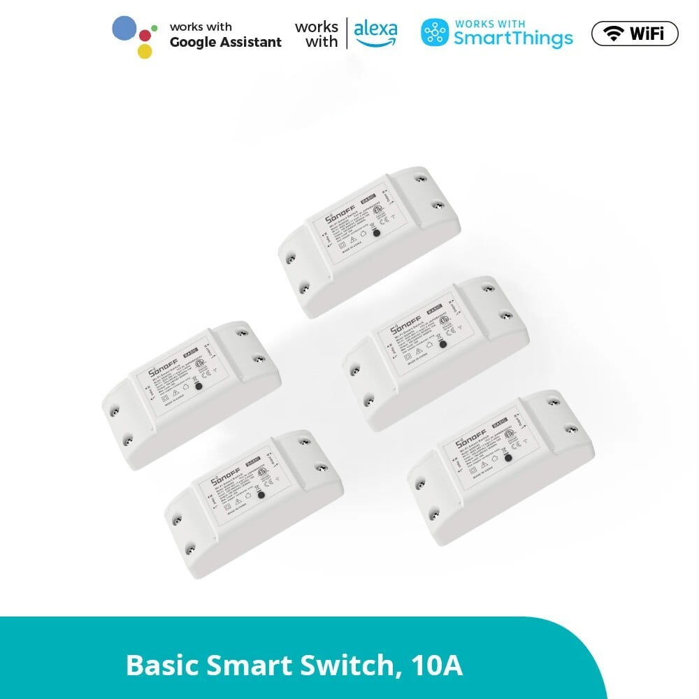tira espejo fórmula SONOFF BasicR2 10A Smart WiFi Wireless Light Switch, Universal DIY Module  for Smart Home Automation Solution, Works with Alexa & Google Home  Assistant, Works with IFTTT, No Hub Required | Walmart Canada