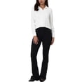 thumbnail image 3 of INSPIRE CHIC Women's Work Shirt Long Sleeve Pleated Button Down Blouse, 3 of 6