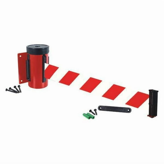 Retracta-Belt Retractable Belt Barrier,10 ft.,Red WM700RD-RWD-RE