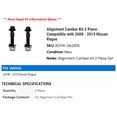 thumbnail image 2 of Alignment Camber Kit 2 Piece - Compatible with 2008 - 2013 Nissan Rogue 2009 2010 2011 2012, 2 of 2