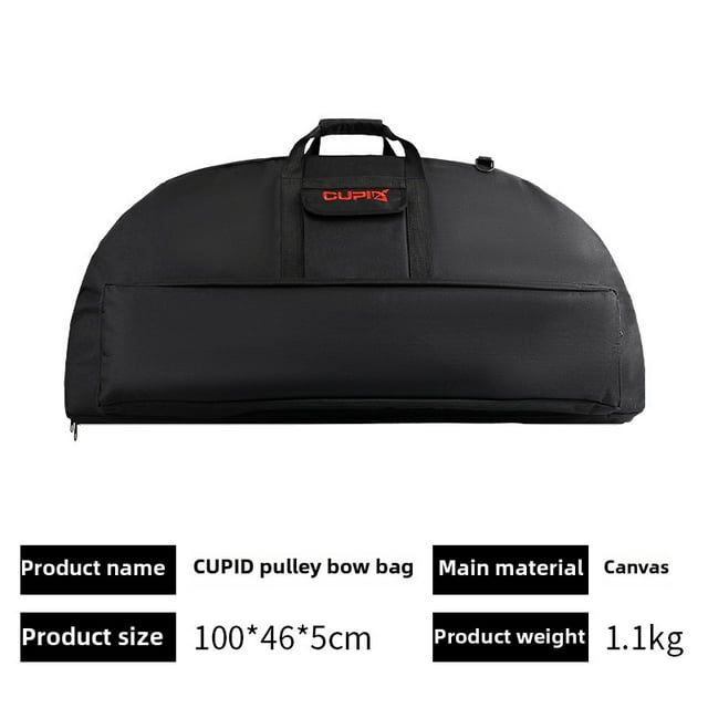 CUPID Archery Gear Bag: Durable Canvas Construction, Dual Shoulder/Hand Carry Design, Multi-Size & Specification Options for Outdoor Sports Enthusiasts – 100cm Black P1 Model for Bows & Equipment