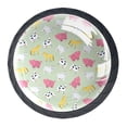 thumbnail image 2 of 4 Pcs Cows and Pigs Knobs for Kitchen Cabinet Cupboard Dresser Bookcase Drawer Pulls Handles Round Home Decor, 2 of 7