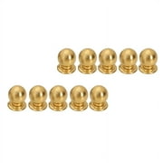 10 Pcs Cabinet Knobs Round Ball Bathroom Dresser Knobs, Modern Hardware for Kitchen Gold