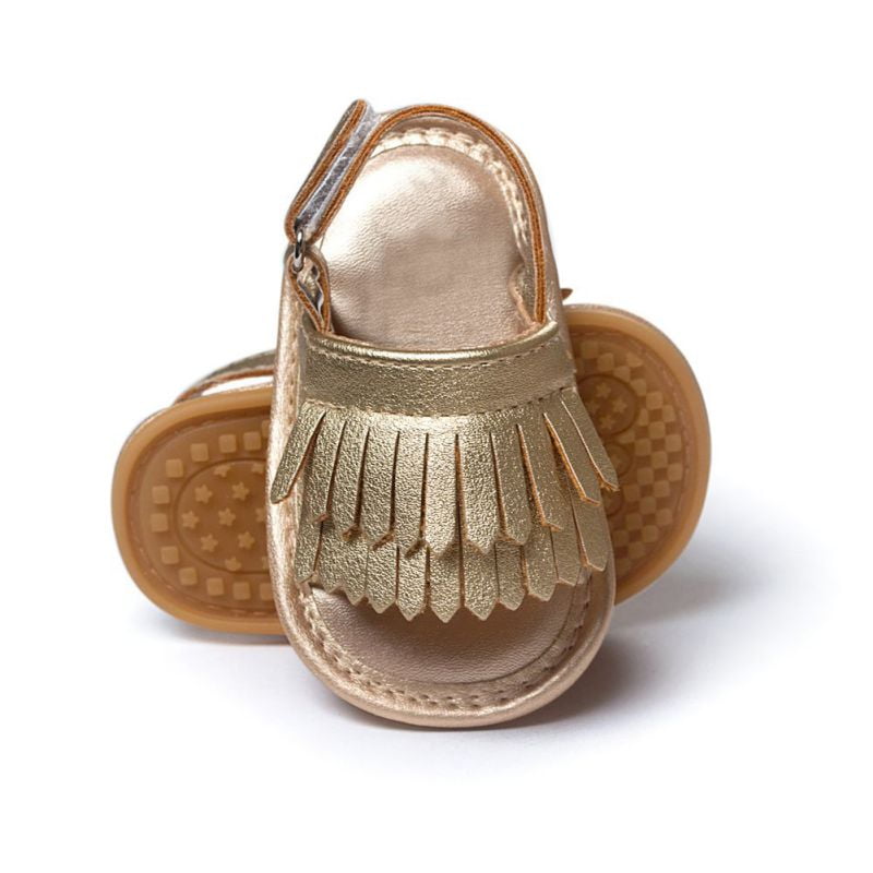 Joy Guru Girls Sandals Leather Toddler Girls Sandals Tassels Summer