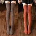 thumbnail image 2 of harmtty 1 Pair Winter Stocking Extra Thick Keep Warmth Casual Velvet Warm Thermal Socks for Home,Black, 2 of 8