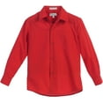 thumbnail image 2 of Boy's Classic Fit Long Sleeve Casual Button Down Toddler Kids Dress Shirt (Red, 7), 2 of 3