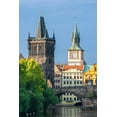 thumbnail image 2 of Haseltine, Tom 23x32 Gold Ornate Wood Framed with Double Matting Museum Art Print Titled - Prague-Czech Republic-Charles bridge and bridge tower, 2 of 4