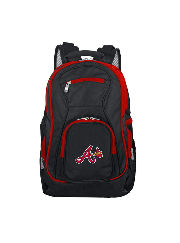 MLB Atlanta Braves Premium Laptop Backpack with Colored Trim