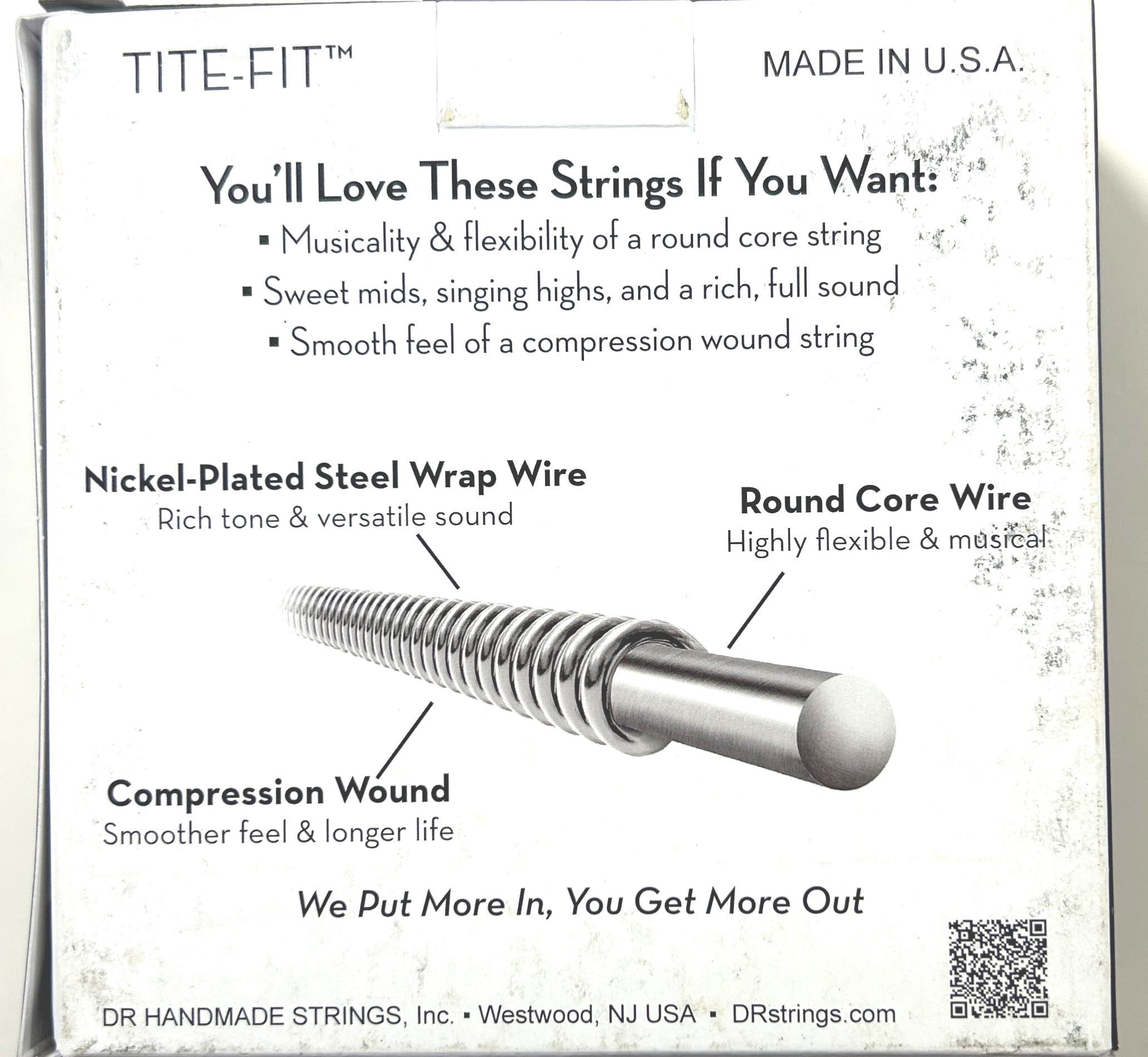 DR Guitar Strings Electric Tite-Fit 3 Sets 09-42 Lite Light Handmade USA