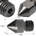 thumbnail image 2 of 0.4 mm Hardened Steel 3D Printer nozzles for Creality 3D Ender-3 Series, Ender-5 Series, CR-10 Series, CR-6 SE/Max, Ender-6, MakeBot, Prusa, 2 of 6
