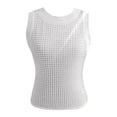 thumbnail image 7 of DHFJKG Camisole Tank Tops For Women Rhinestone Round Neck Fitness Sleeveless Cami Shirt Sexy Night Out Clothes Glitter Stylish Top, 7 of 7