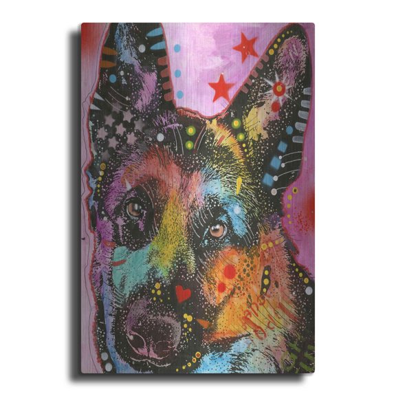 Luxe Metal Art 'Shepherd Star' by Dean Russo, Metal Wall Art, 16"x24"