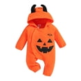 thumbnail image 4 of Mono de manga larga para bebé, niña y niño, disfraz de Halloween para niño pequeño, esqueleto de color, calabaza, disfraz de terror para Nochebuena, 4 of 5