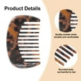 thumbnail image 3 of Unique Bargains Hair Comb Wide Tooth Anti-Static Pocket Size Comb for Thick Curly Hair Detangling Comb Deep Brown, 3 of 7
