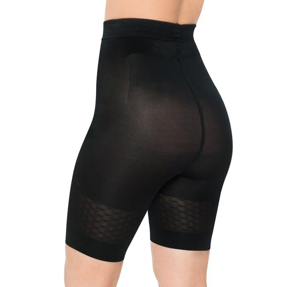 Comfia Shapewear Shorts Petite Plus Well-Rounded Invisible Butt Lifter Shaper (Petit, Noir)