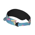 thumbnail image 3 of ZICANCN Sun Visors Hat for Women and Men, Zigzag Wavy Kawaii Beach Hats, Sports Hat for Golf Tennis Running, 3 of 7