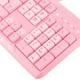 thumbnail image 3 of Teclado Rosa Recargable Computadora Completa Lindo y Juego de Mouse con Teclado Numérico Teclado Usb con Cable Ultrafino Dibujos Animados Lindos para el Hogar Oficina, 3 of 8