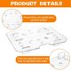 thumbnail image 3 of 12 PCS Plastic Drain Shelf for 1/6 Size Food Pan Clear Plastic, 3 of 5