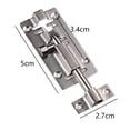 thumbnail image 2 of EASTIN 2 Pack Slide Barrel Bolt Latch Sliding Latch Lock  Stainless Steel Sliding Lock for Door Security, 2 of 5