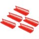 thumbnail image 5 of 5 juegos de comederos para pájaros, comedero de plástico grueso para colgar al aire libre para palomas, dispositivo de alimentación, accesorio para jaula, rojo, 515x125x80mm, 5 of 5