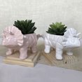 thumbnail image 3 of Masteelf Ceramics Ceramic Flowerpot Desktop Adornment 10.5*20.5cm White, 3 of 8