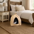 thumbnail image 3 of Petmaker Cat Pet Bed, Igloo, Soft Indoor Enclosed Covered Tent/House for Cats, Kittens and Small Pet, 3 of 8