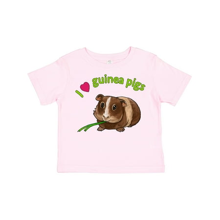

Inktastic I Love Guinea Pigs Gift Toddler Boy or Toddler Girl T-Shirt