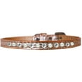 thumbnail image 5 of Dog, Puppy and Pet Designer Croc Collar, "One Row Pearl  Clear Crystals Rimsets", 5 of 11