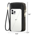 thumbnail image 2 of Cartera GAEKEAO Clutch de piel con bloqueo RFID para mujer, 2 of 6