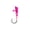 Pink, variant on Fishing Jig Lure, Lifelike Yellow Spotted Hard Bait, 1 Pack 1.8 inch Sharp Single Hook Design, for Freshwater Saltwater Bass Trout Panfish Fishing anglers Outdoor Sporting Use