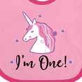 thumbnail image 4 of Inktastic 1st Birthday Unicorn Girls Baby Bib, 4 of 4