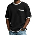 thumbnail image 2 of Camiseta Casual de Manga Corta con Cuello Tripulado 100% Fibra de Poliéster, Lavable en Máquina, Versátil para el Uso Diario, 2 of 6