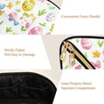thumbnail image 5 of FORMRS Makeup Bag Travel Cosmetic Organizer for Women Fold Flat Zipper Pouch with Handle, Colorful Easter Eggs, 5 of 8