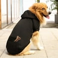 thumbnail image 3 of Pet Dog Hoodies Sweaters Winter Clothes with Hat And Pocket Costume Windproof Apparel for Small Medium Large Dog Black, 3 of 7