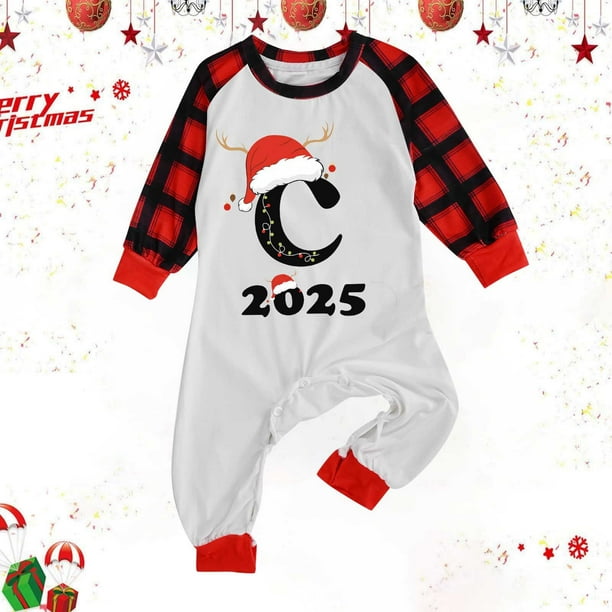 Conjunto navideño para padres e hijos Conjunto familiar Conjunto de pijamas Conjunto de abrigo para mujer