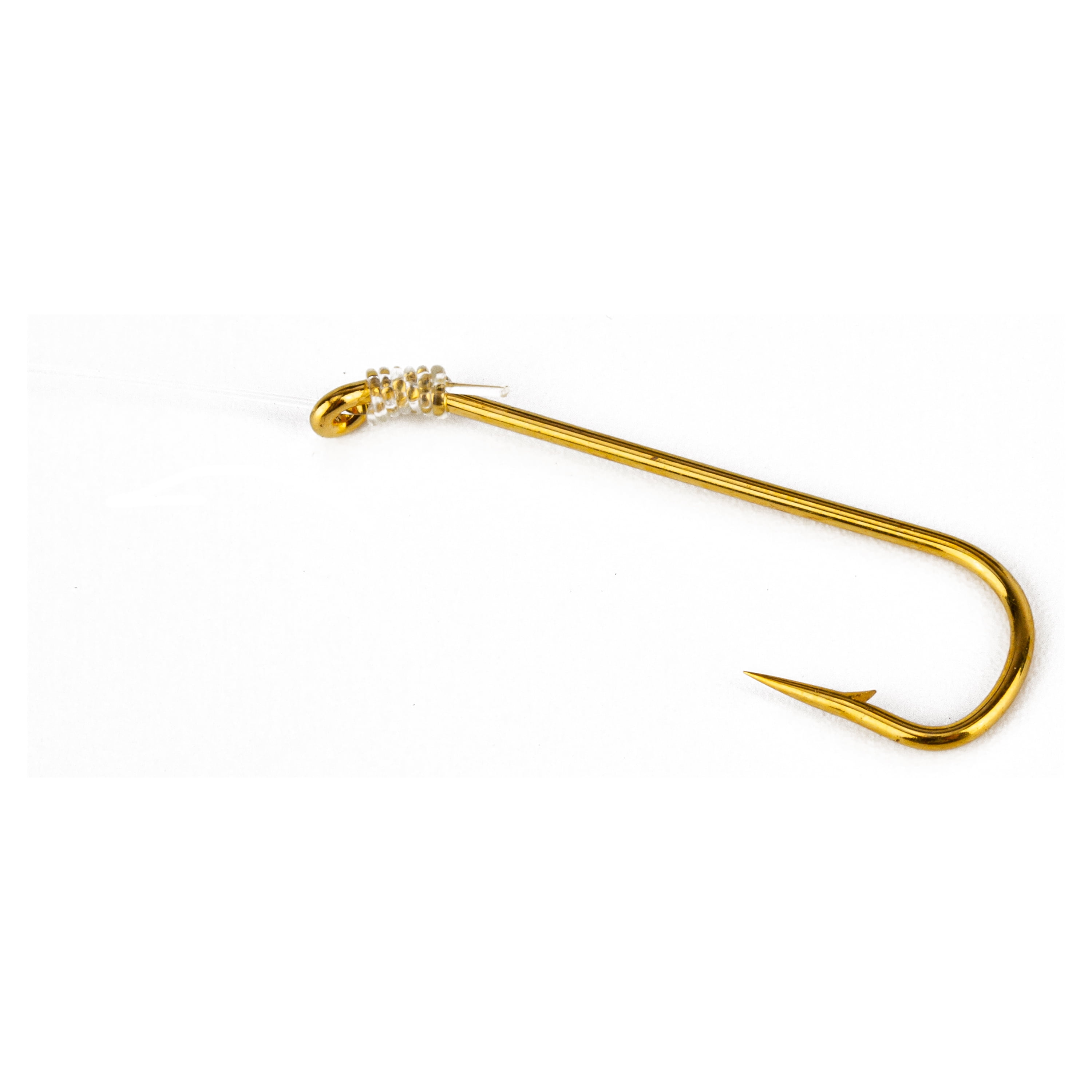 Ozark Trail Gold Aberdeen Snelled Hooks Size 4, 8 Pack for Live