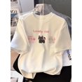 thumbnail image 1 of Girls' Summer Round-Neck T-Shirt - Made from Lightweight Cotton Fabric, Perfect for Outdoor Activities in The Summer., 1 of 6