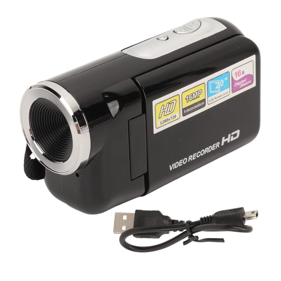 Camcorder 2 Inch Display 1080P HD 16x Zoom 16MP Simple Operation Portable Handheld Kids Digital Video Camera for Kids Gift