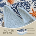 thumbnail image 6 of FIVERAM Coastal Quilt Set Twin Size,2 Piece Nautical Ocean Coral Bedspread,Lightweight Seashell Coverlet Bedding Set for Beach House Bedroom Decor, 6 of 8