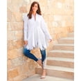 thumbnail image 6 of Roaman's Women's Plus Size Poplin Embroidered Swing Tunic, 6 of 6