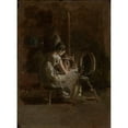 thumbnail image 2 of Thomas Eakins 11x14 Gold Ornate Wood Frame and Double Matted Museum Art Print Titled - Sketches for Home-Spun (1881), 2 of 4