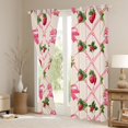 thumbnail image 3 of Manfei Red Strawberry Pattern Blackout Curtains Set of 2 (52x84 Each),Sweet Fruit Theme Window Curtains,Kawaii Bowtie Boknot Curtains and Drapes For Girls Boys,Super Cozy Room Decor, 3 of 6