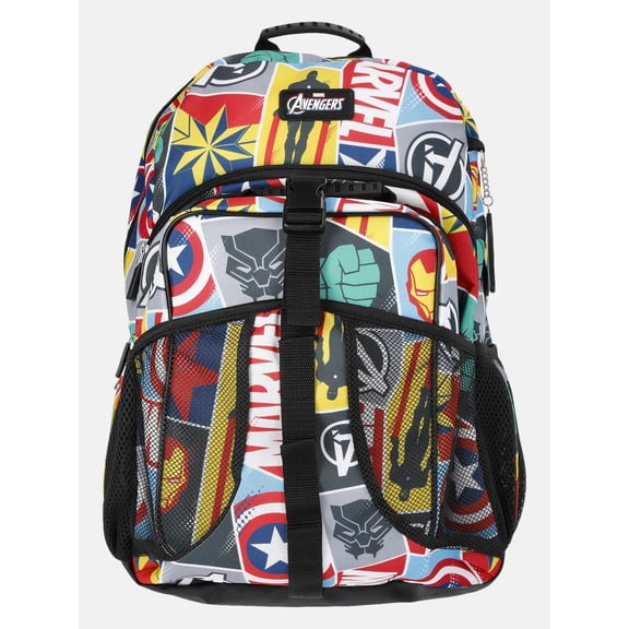 Marvel Avengers Boys 17" Modern Backpack Set, Multicolor