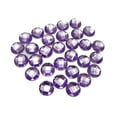 thumbnail image 5 of EOEMY 500 Purple Acrylic Rhinestone Flatback Round Gem Beads 6mm Flat Back No Hole, 5 of 5