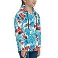 thumbnail image 3 of Pofeuu Hawaiian Style Print Kids Pullover Hoodies Warm Thick Hooded Sweatshirt with Packet for Boys Girls-Small, 3 of 6