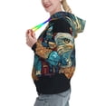 thumbnail image 2 of Kdxio Stained Glass Eagle USA Print Womens Oversized Hoodies Sweatshirts Hooded Pullover Tops Sweaters Casual-Large, 2 of 7