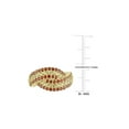 thumbnail image 3 of 2.12 Carat (Ctw) Citrine and Garnet Ring in Yellow Plated Sterling Silver for Women, 3 of 6